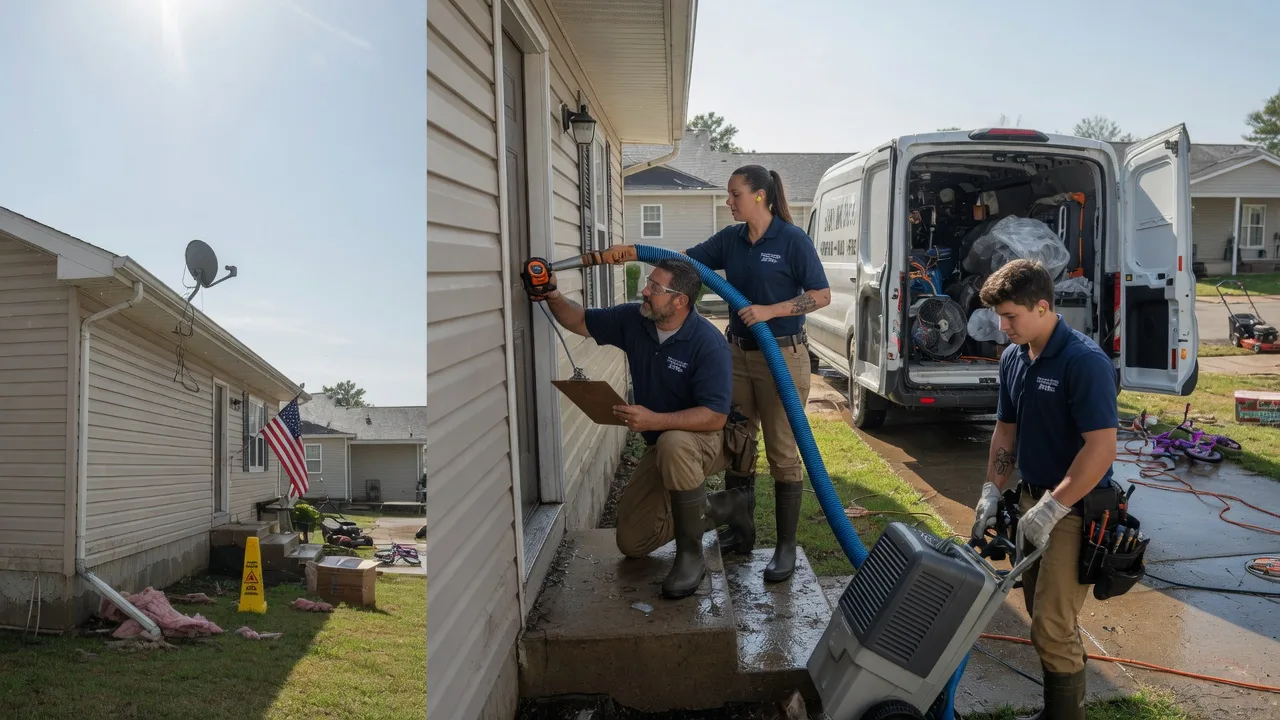 Ceiling Water Damage Restoration in Lucasville, OH near me